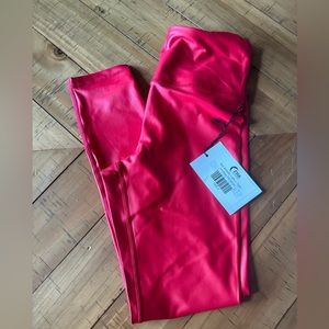 ZYIA Light n Tight Metallic Red leggings